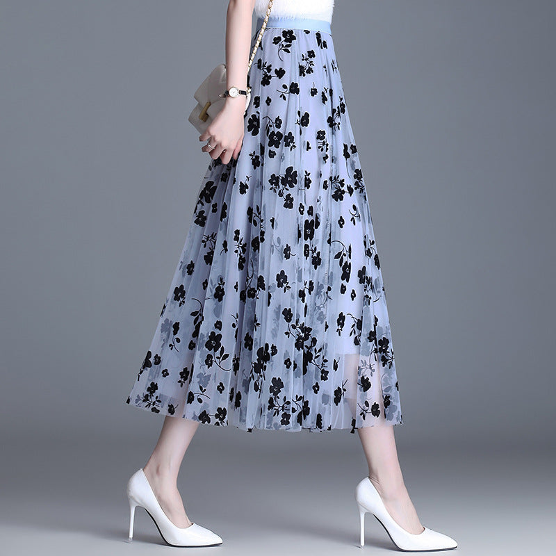 ADELINE™ – Chic Květinová Midi Sukně