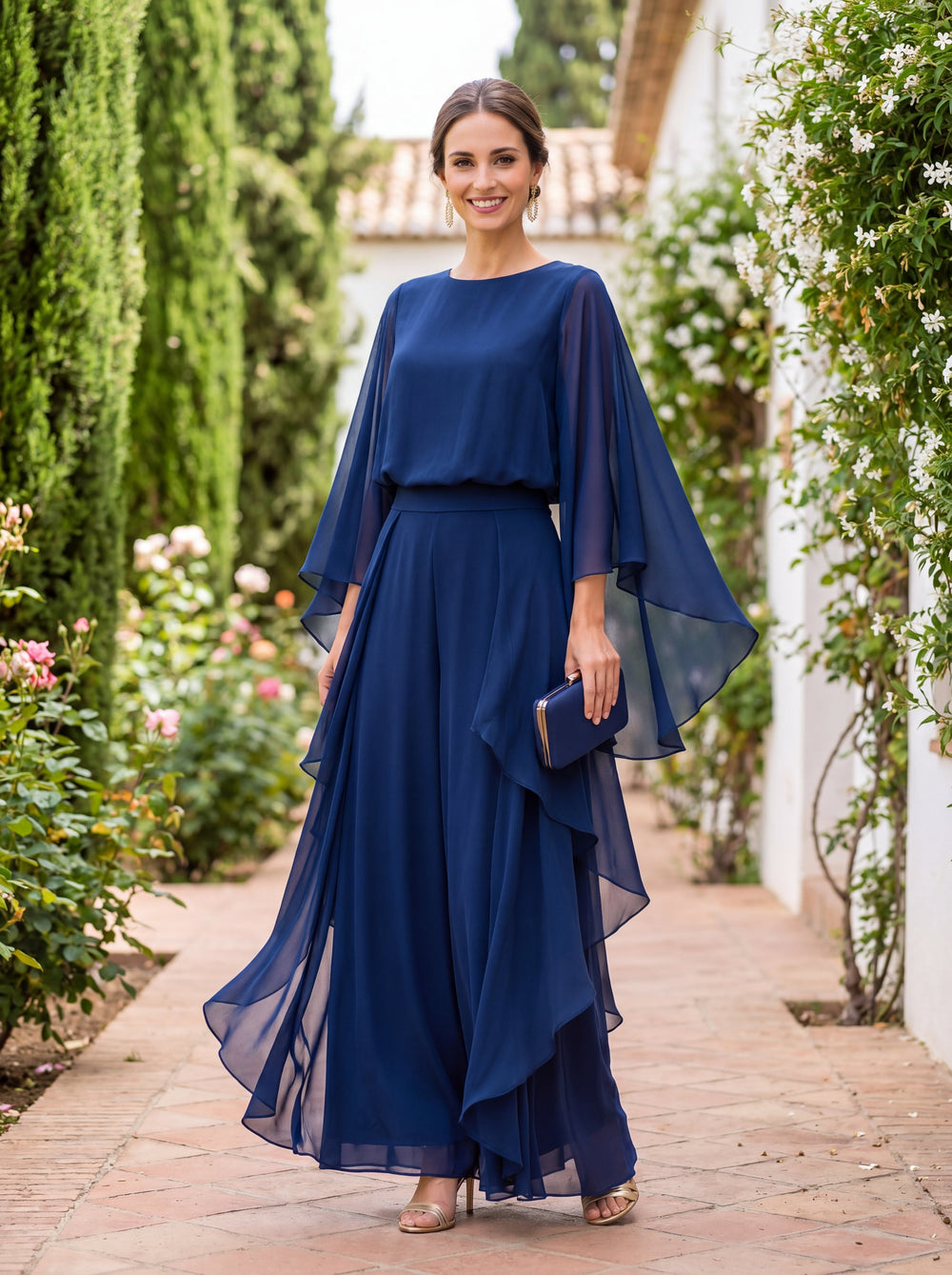 Dvoudílný komplet Ladislav z elegantního jemného krepu