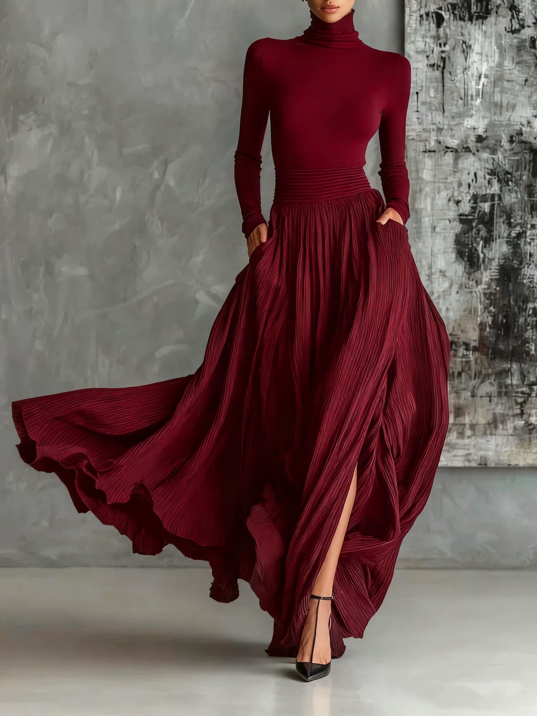 Eva™ | Elegantní souprava s plisovanou sukní