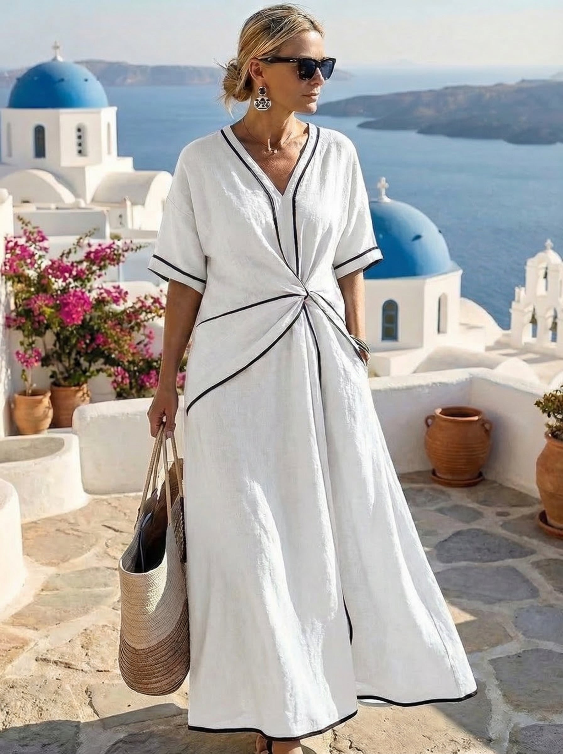 Santorini™ Letní šaty pro Evu