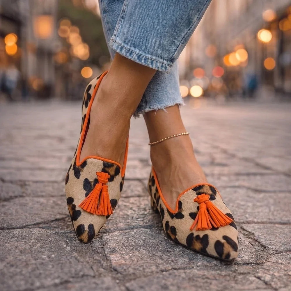 Lívie Baleríny se špičkou a leopardím vzorem