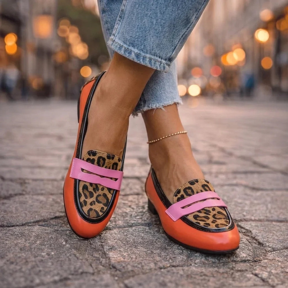 Rozálie Mokasíny s leopardím vzorem
