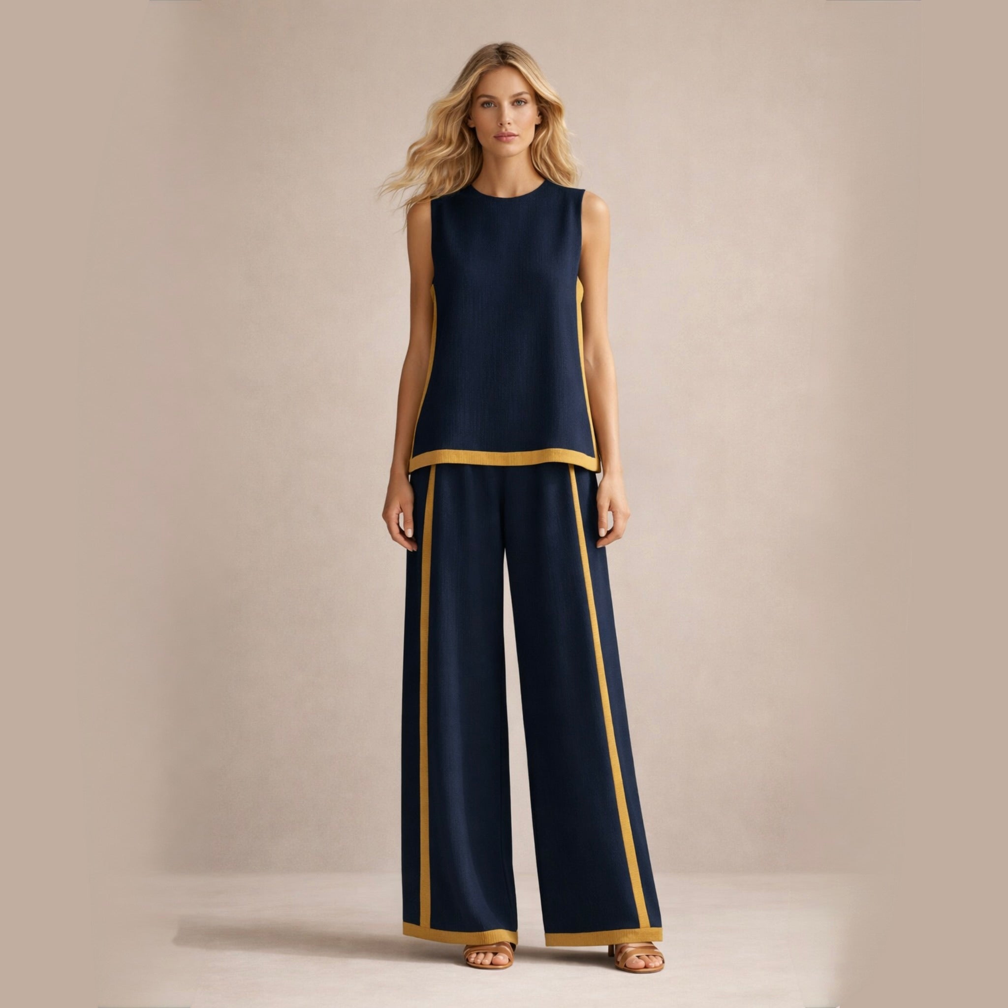 Sophie™ | Elegantní souprava s širokými kalhotami