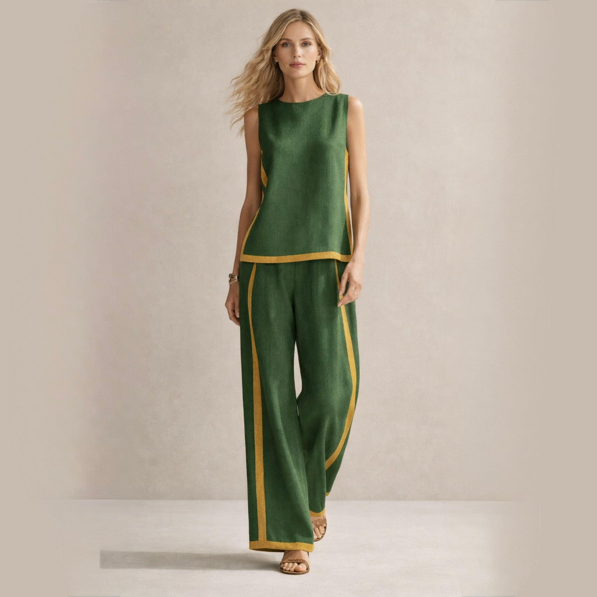 Sophie™ | Elegantní souprava s širokými kalhotami